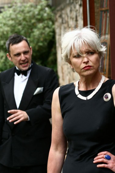 Paul Comrie as Lancelot and Nelly Morrison as Guinevere