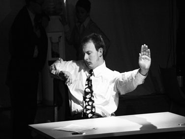 Pab Roberts in 'Desk Job' by Paul Bishop
