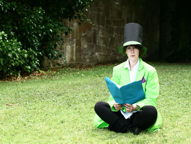 Mel Aitken reading a literary extract in the preamble to 'King Arthur' 2010 by Lucy Nordberg